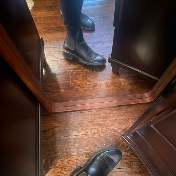 Zara size 10 black military boots, worn - Picture 9 of 10